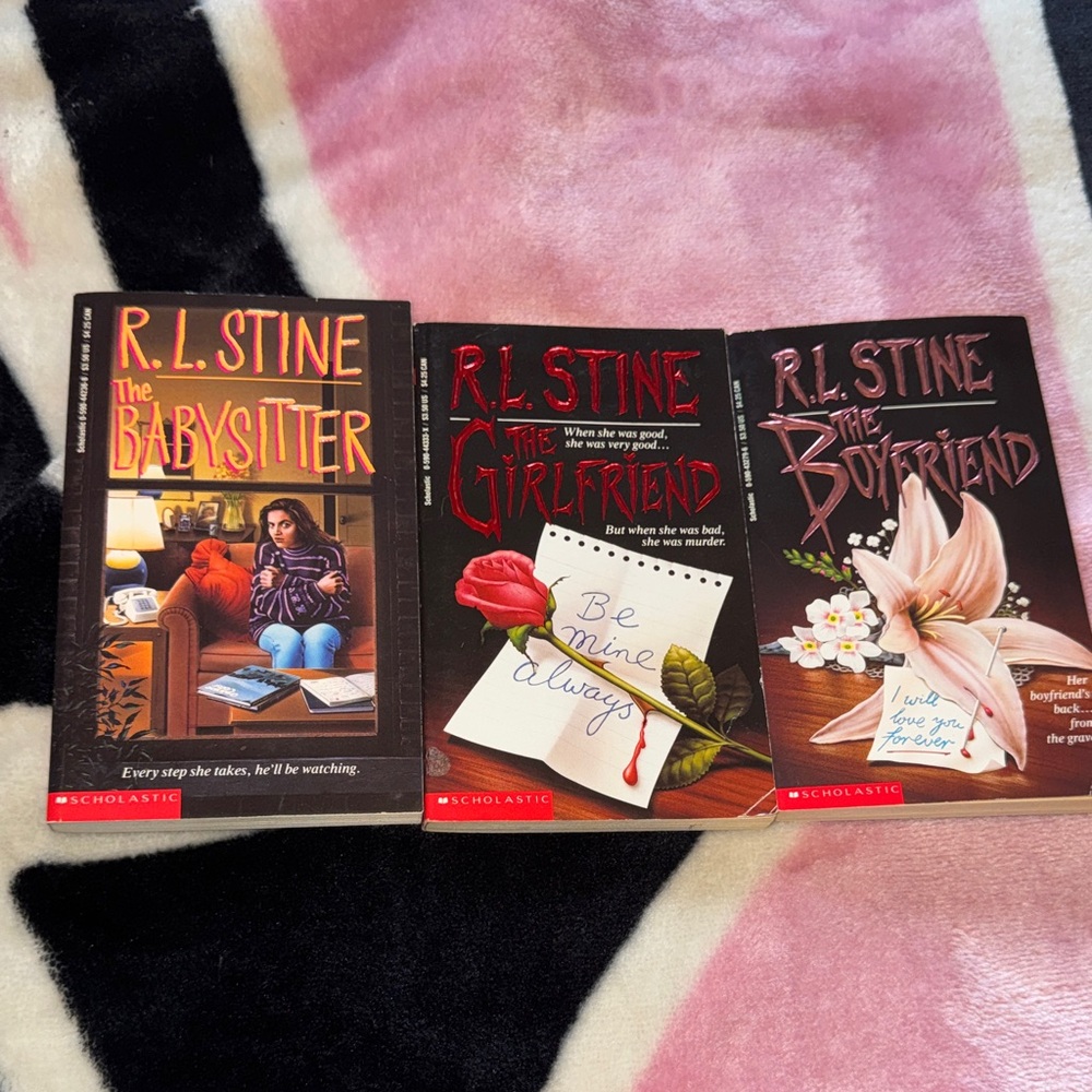 Vintage R.L. Stine Book Set - The Babysitter, The Girlfriend, The Boyfriend
